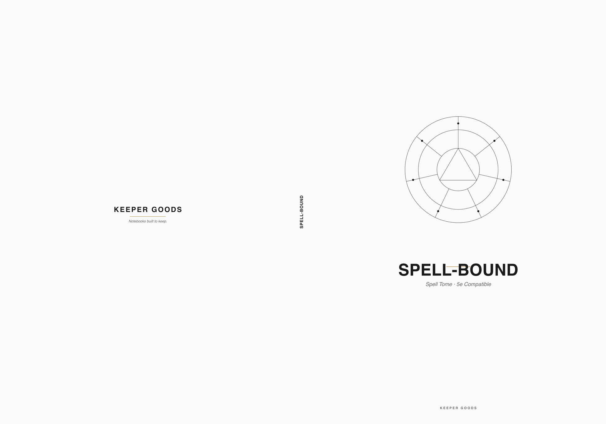DnD Spellbook Hardcover 5e Spell Tome — Keeper Goods